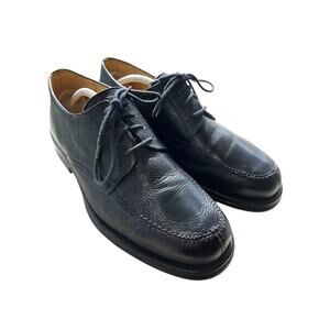 Sandro Moscoloni Vineyard Oxford Black Leather Apron Split Toe Shoes Size 10.5D